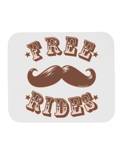 Free Mustache Rides Mousepad-TooLoud-White-Davson Sales