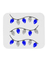 Hanukkah Lights Blue and Silver Mousepad-TooLoud-White-Davson Sales