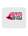 Witch - Bad Thing Hat Mousepad-TooLoud-White-Davson Sales