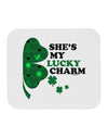 She's My Lucky Charm - Right Mousepad-TooLoud-White-Davson Sales