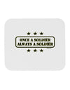 Always A Soldier Mousepad-TooLoud-White-Davson Sales