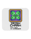 Pixel Irish Charm Item Mousepad-TooLoud-White-Davson Sales