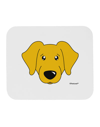 Cute Yellow Labrador Retriever Dog Mousepad by TooLoud-TooLoud-White-Davson Sales