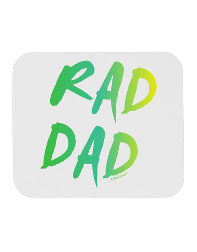 Rad Dad Design - 80s Neon Mousepad-TooLoud-White-Davson Sales