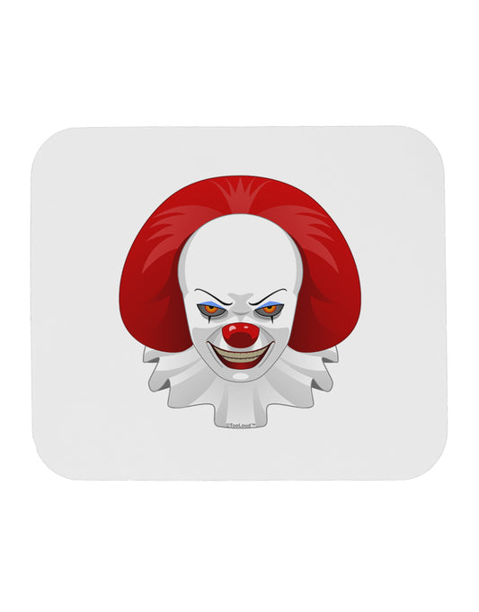 Scary Clown Face B - Halloween Mousepad-TooLoud-White-Davson Sales