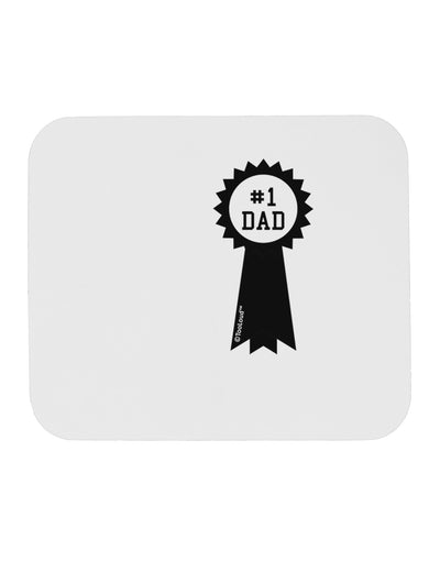 Number One Dad Award Ribbon Mousepad-TooLoud-White-Davson Sales