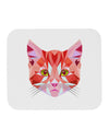 Geometric Kitty Red Mousepad-TooLoud-White-Davson Sales