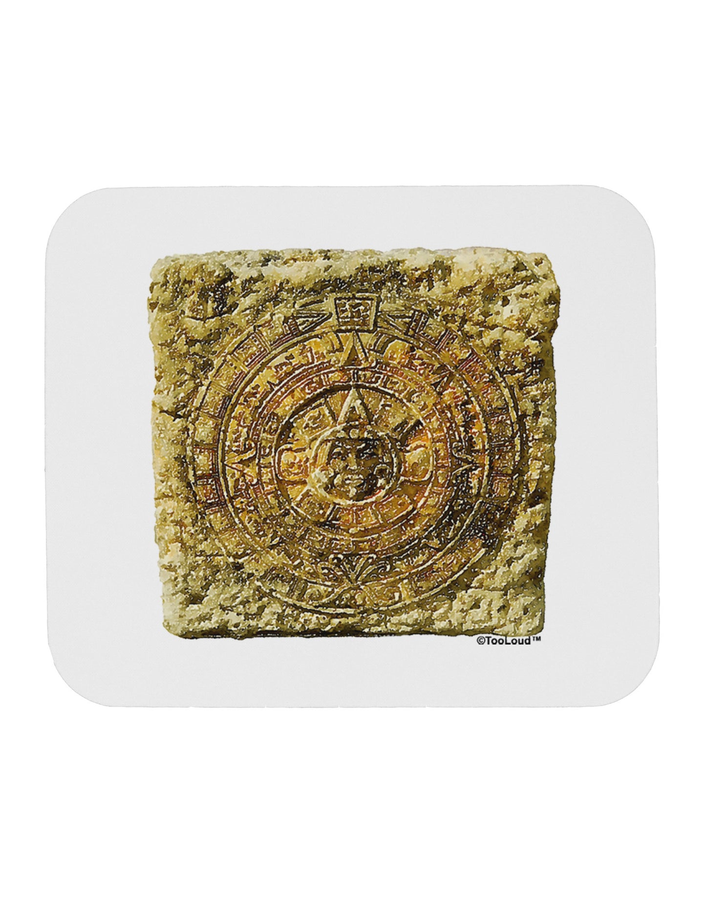 Stone Carving Sepia Mousepad-TooLoud-White-Davson Sales