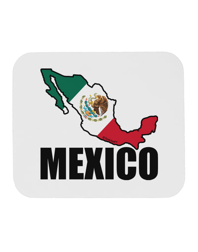 Mexico Outline - Mexican Flag - Mexico Text Mousepad by TooLoud-TooLoud-White-Davson Sales