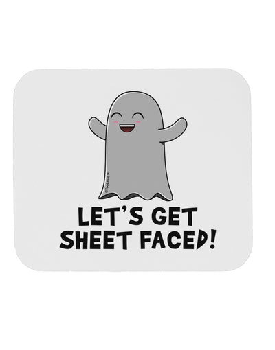 Let's Get Sheet Faced Mousepad by TooLoud-TooLoud-White-Davson Sales