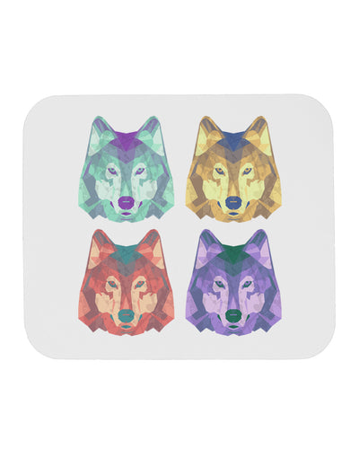 Geometric Wolf Head Pop Art Mousepad by TooLoud-TooLoud-White-Davson Sales