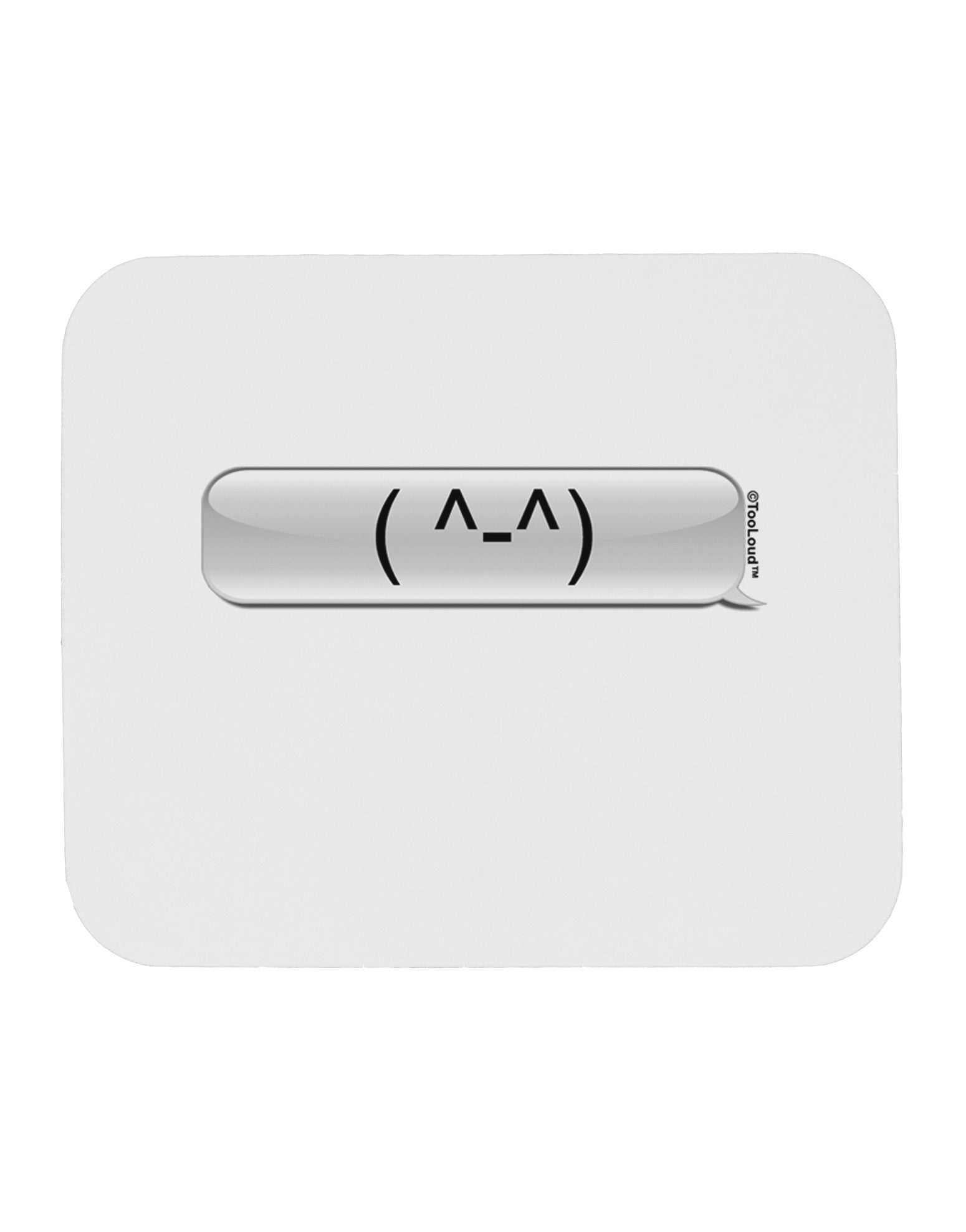 Happy FaceText Bubble Mousepad-TooLoud-White-Davson Sales
