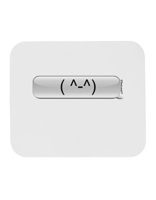 Happy FaceText Bubble Mousepad-TooLoud-White-Davson Sales