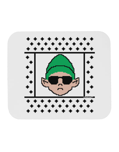 Cool Elf Christmas Sweater Mousepad-TooLoud-White-Davson Sales