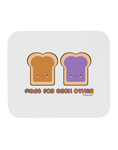 Cute PB and J Design - Made for Each Other Mousepad by TooLoud-TooLoud-White-Davson Sales