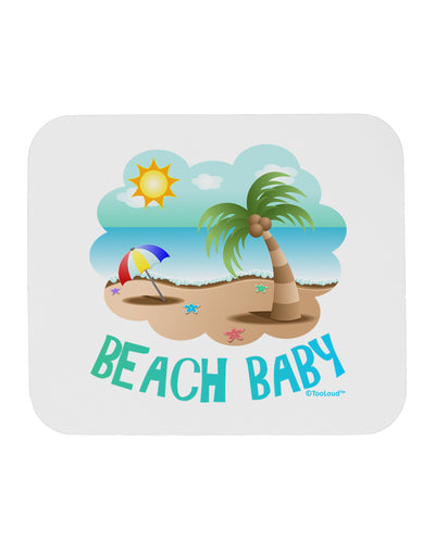 Fun Summer Beach Scene - Beach Baby Mousepad by TooLoud-TooLoud-White-Davson Sales