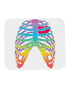 Rainbow Skeleton Ribcage with Heart Mousepad-TooLoud-White-Davson Sales