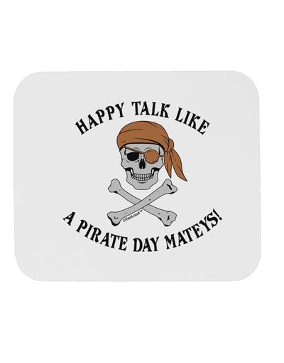 Pirate Day Mateys Mousepad-TooLoud-White-Davson Sales