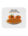 Where Bad Pumpkins Go Mousepad-TooLoud-White-Davson Sales