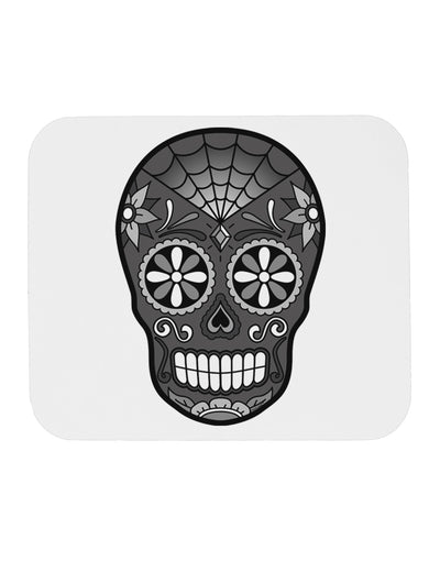 Version 9 Black and White Day of the Dead Calavera Mousepad-TooLoud-White-Davson Sales