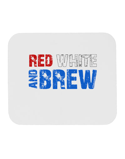 Red White and Brew Color Mousepad by TooLoud-TooLoud-White-Davson Sales