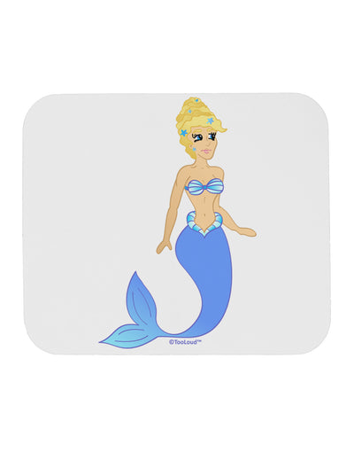 Mermaid Design - Blue Mousepad-TooLoud-White-Davson Sales