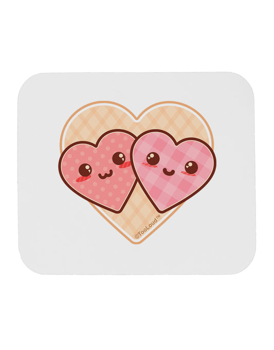 Super Cute Kawaii Hearts Mousepad-TooLoud-White-Davson Sales