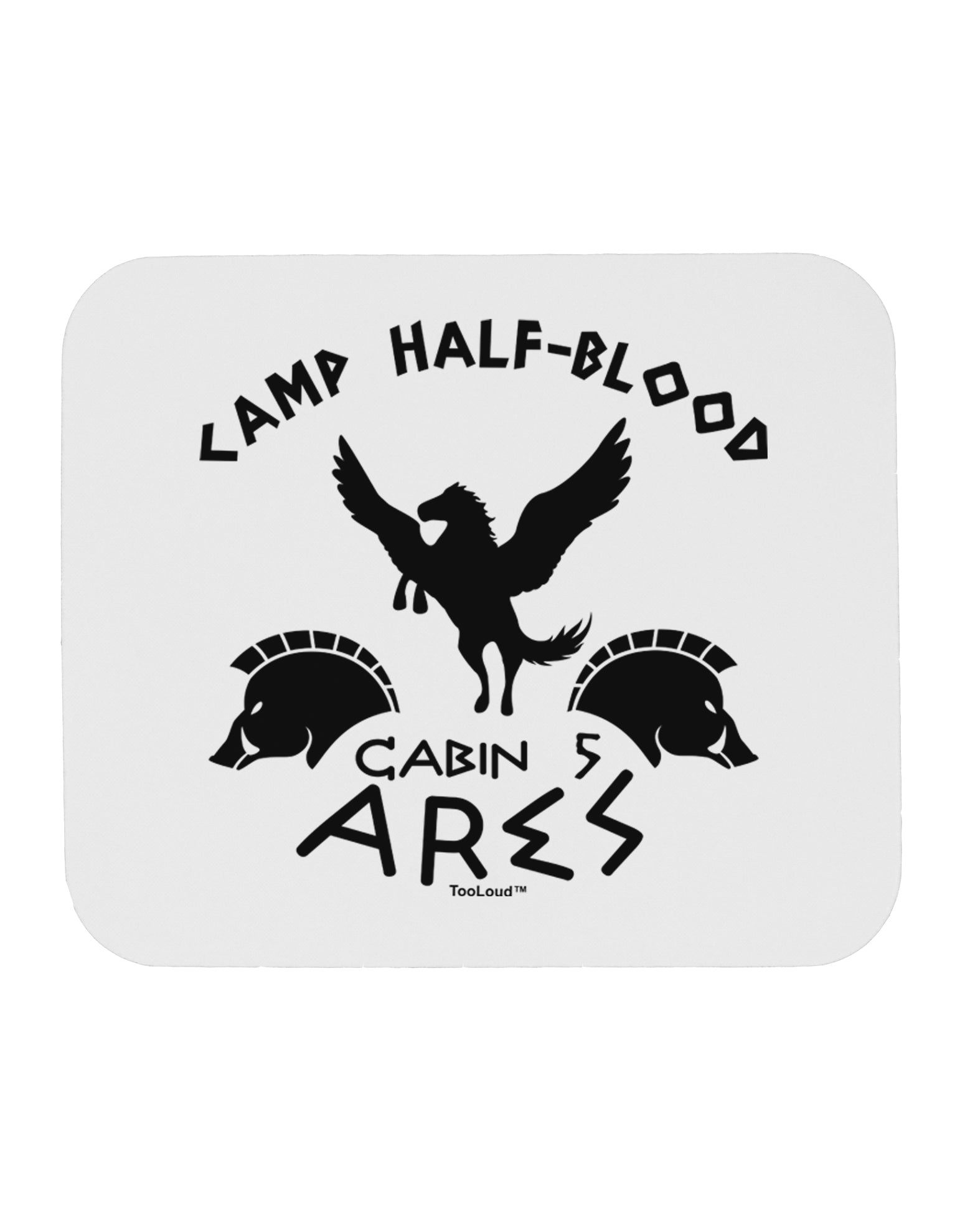 Camp Half Blood Cabin 5 Ares Mousepad by TooLoud-TooLoud-White-Davson Sales