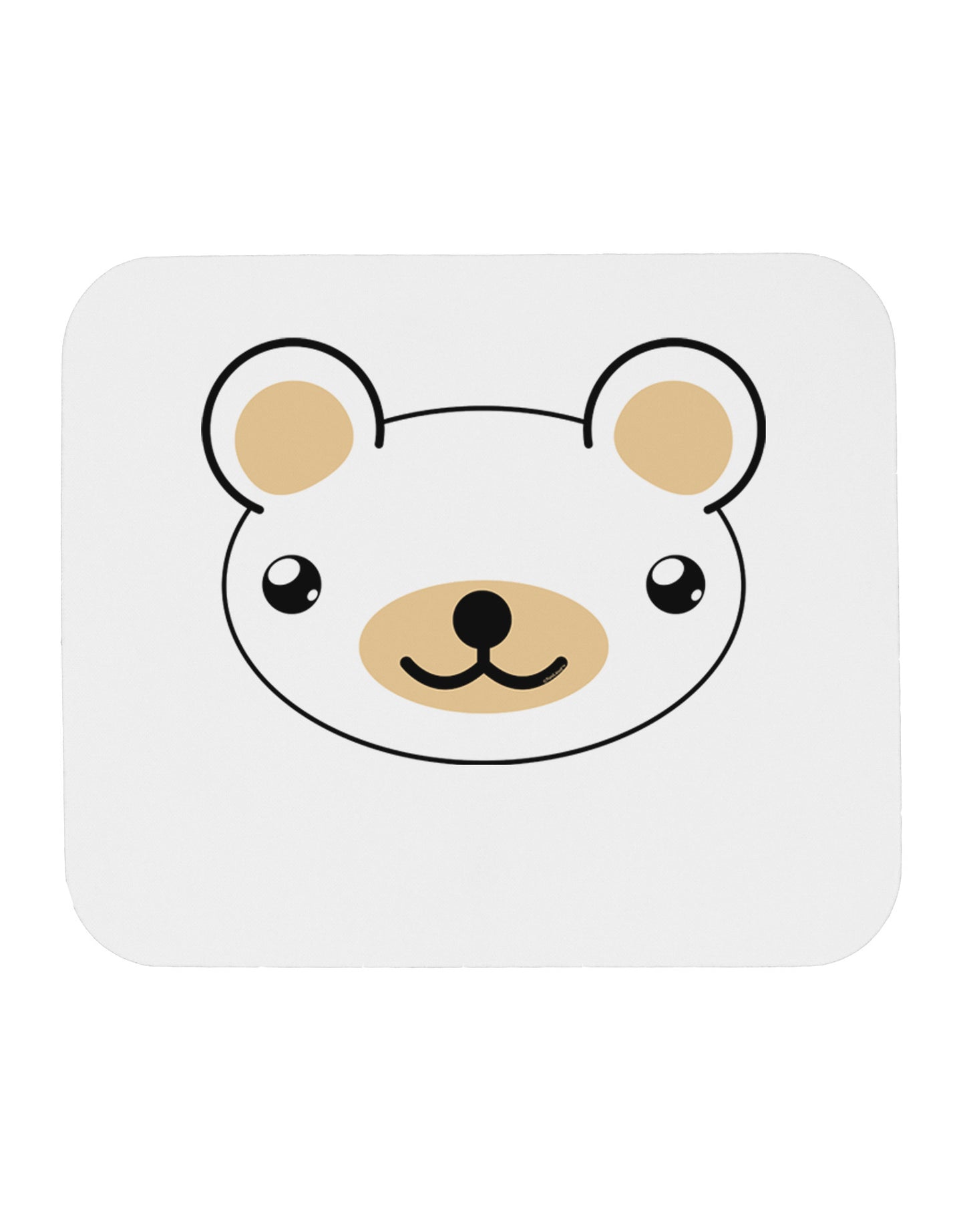 Kyu-T Head - Day Beartholomew Teddy Bear Mousepad-TooLoud-White-Davson Sales