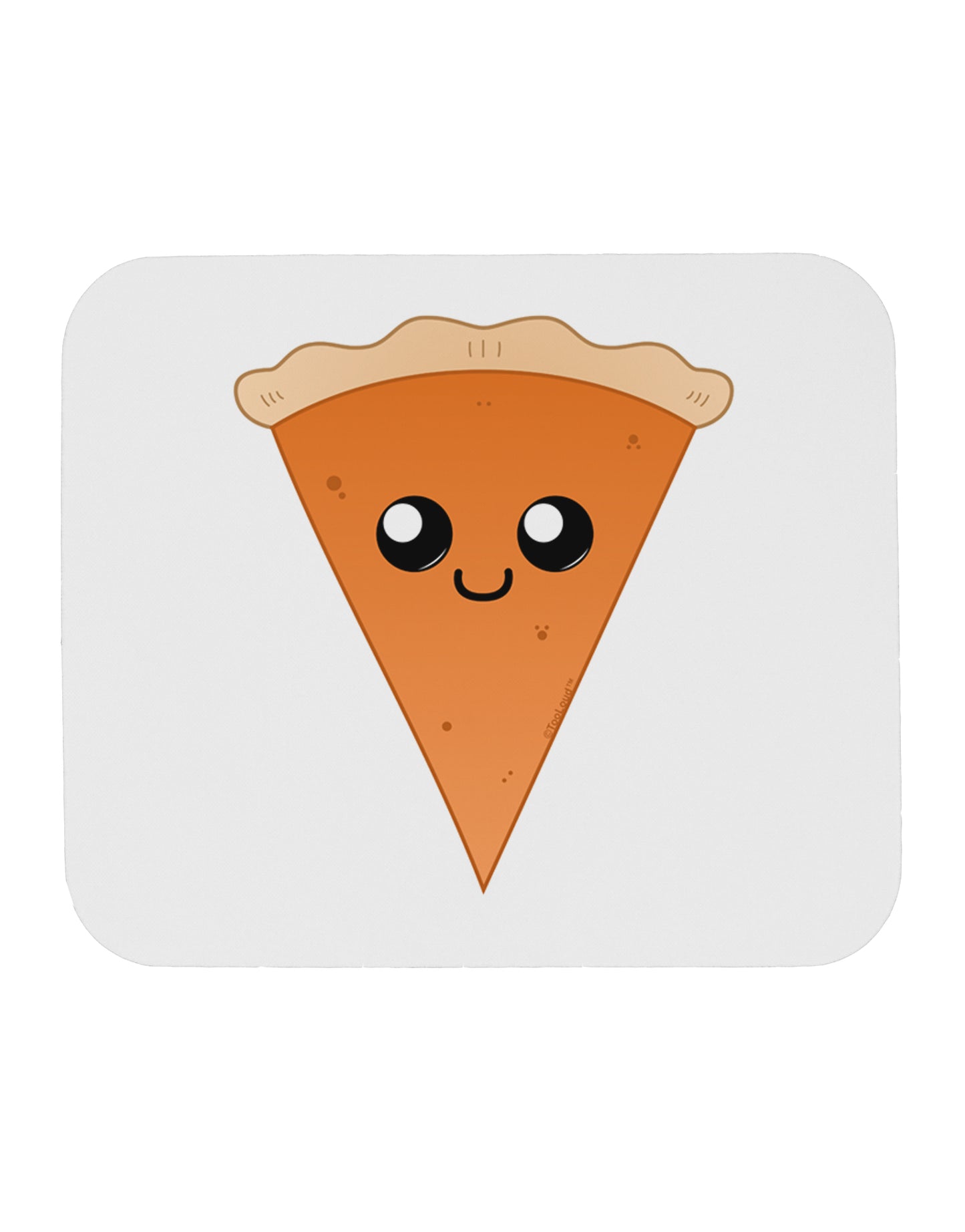 Cute Pie Slice - Thanksgiving Mousepad-TooLoud-White-Davson Sales