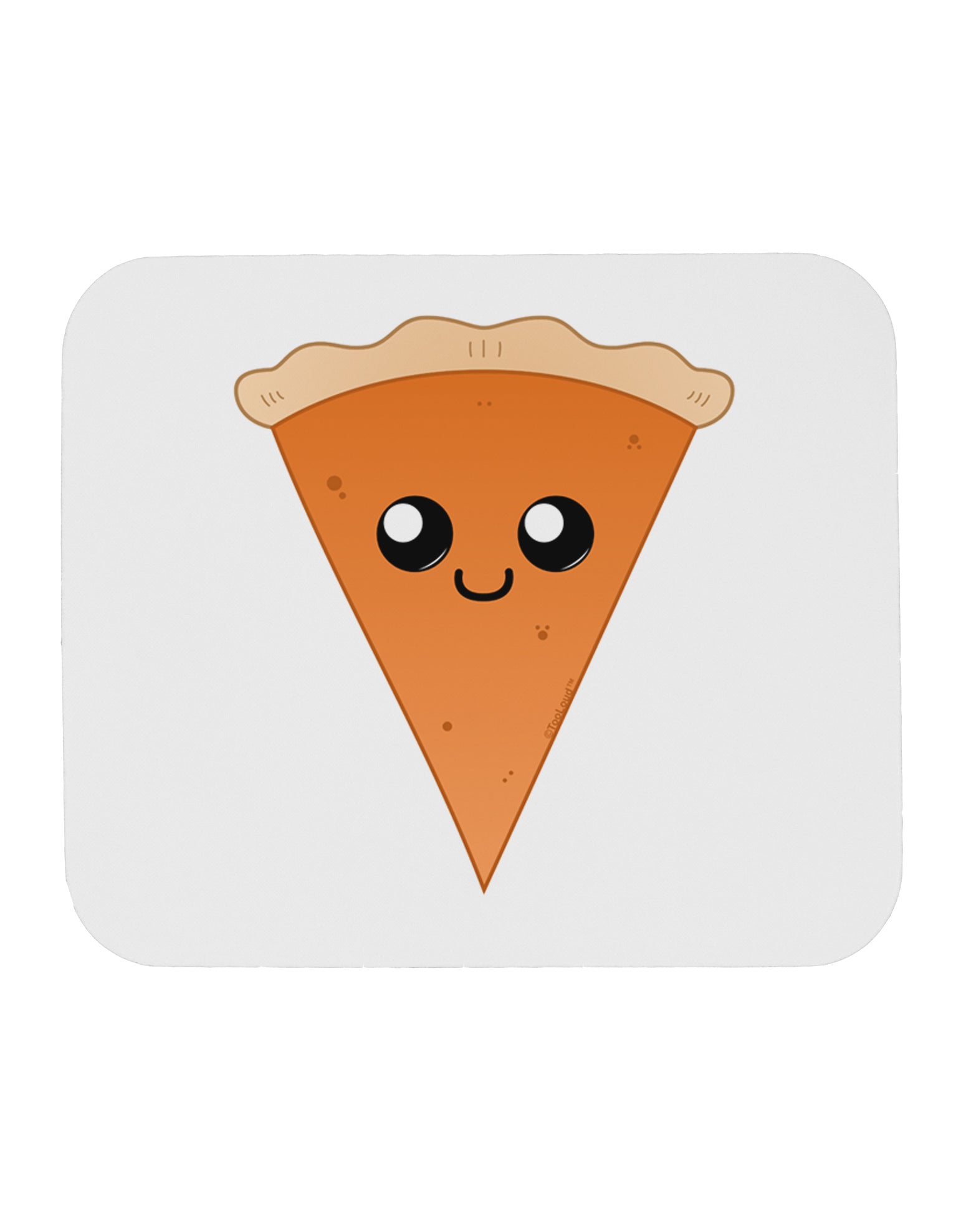 Cute Pie Slice - Thanksgiving Mousepad-TooLoud-White-Davson Sales