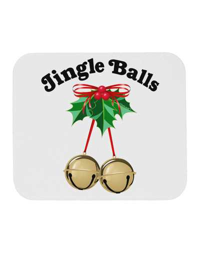 Jingle Balls with Text Mousepad-TooLoud-White-Davson Sales