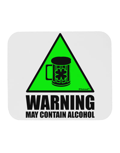 Warning May Contain Alcohol Mousepad by TooLoud-TooLoud-White-Davson Sales