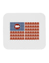 American Bacon Flag Mousepad-TooLoud-White-Davson Sales