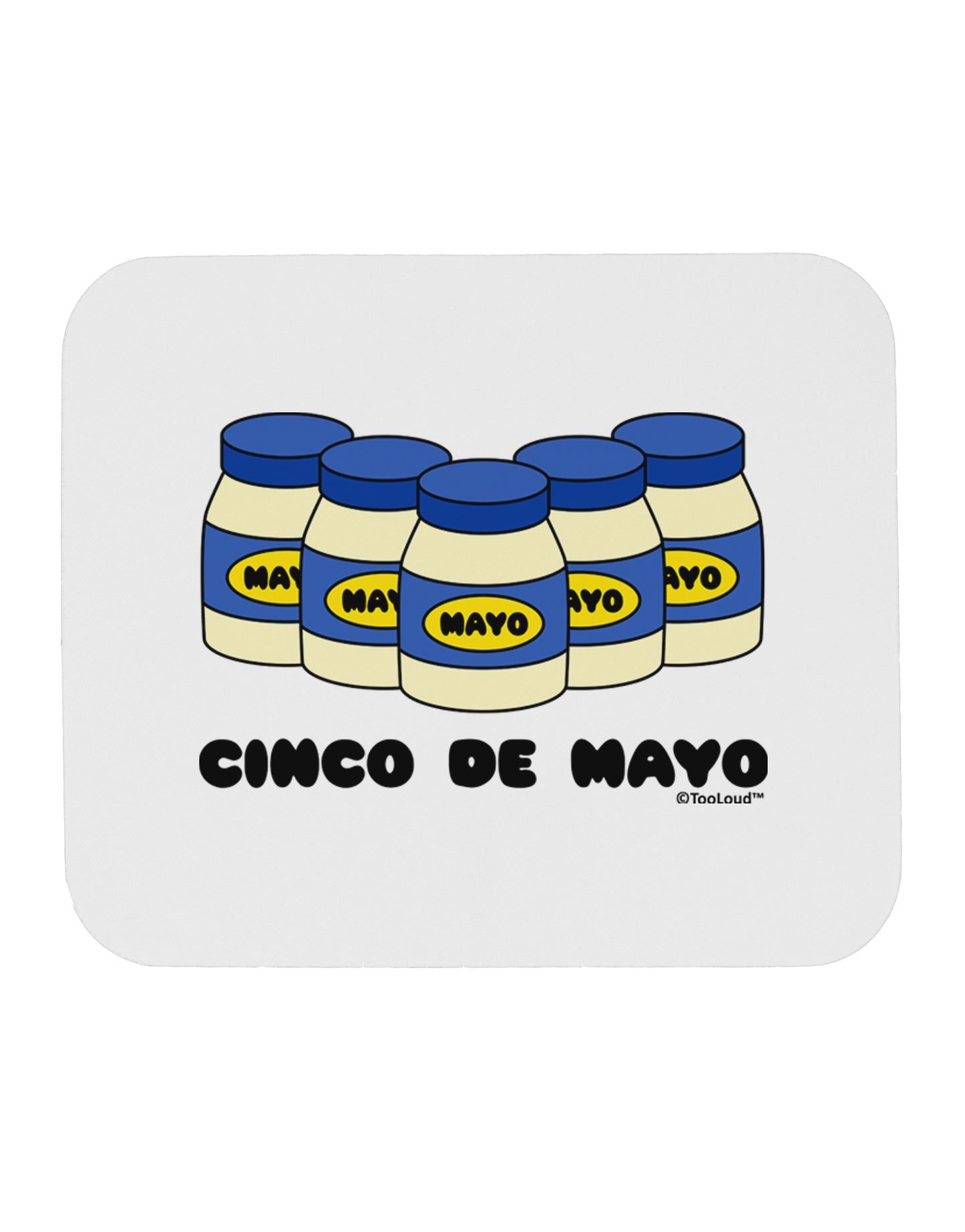 Cinco de Mayo - 5 Mayo Jars Mousepad by TooLoud-TooLoud-White-Davson Sales