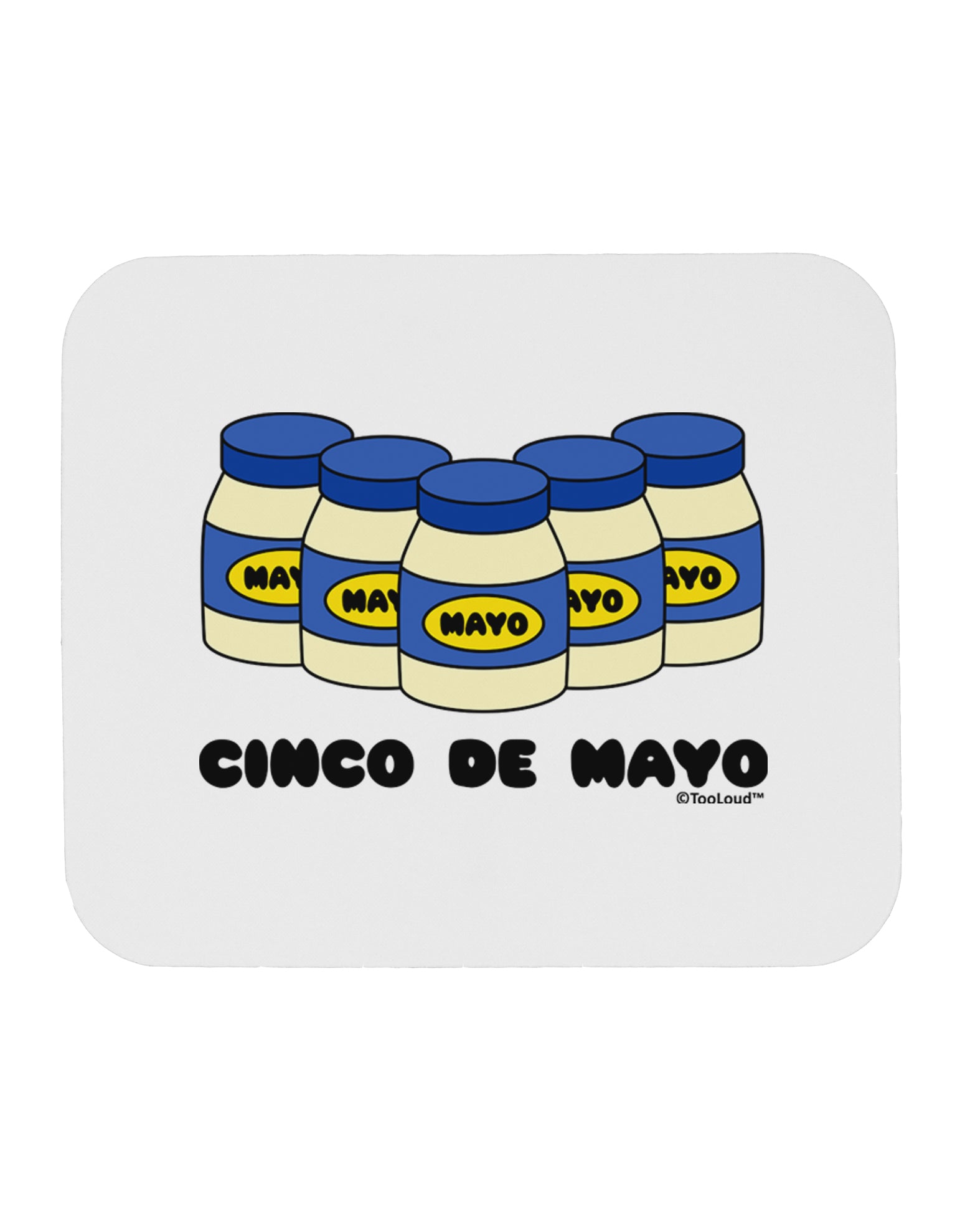 Cinco de Mayo - 5 Mayo Jars Mousepad by TooLoud-TooLoud-White-Davson Sales