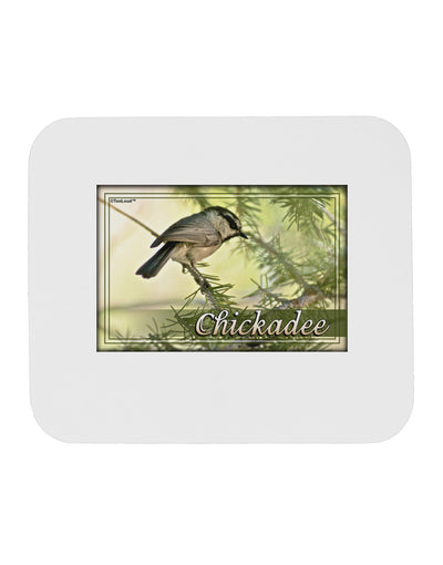 CO Chickadee with Text Mousepad-TooLoud-White-Davson Sales