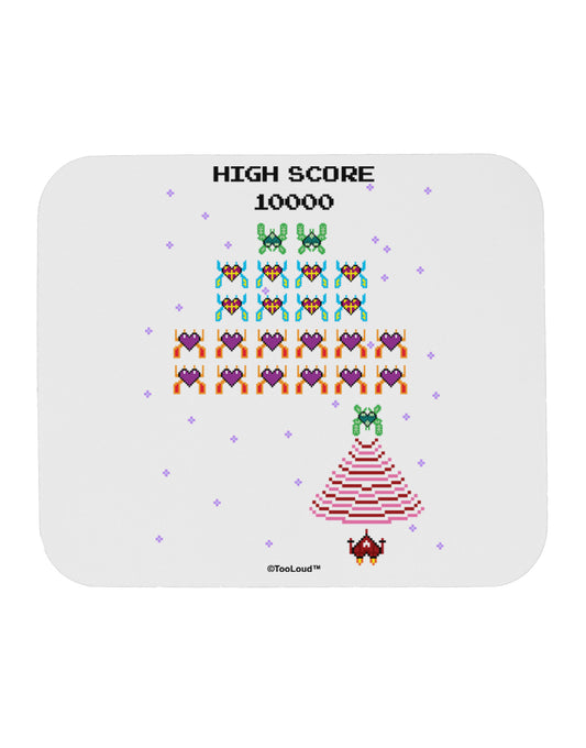 Retro Heart Fighter Mousepad-TooLoud-White-Davson Sales