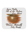 The Moon Herself Howls Mousepad-TooLoud-White-Davson Sales