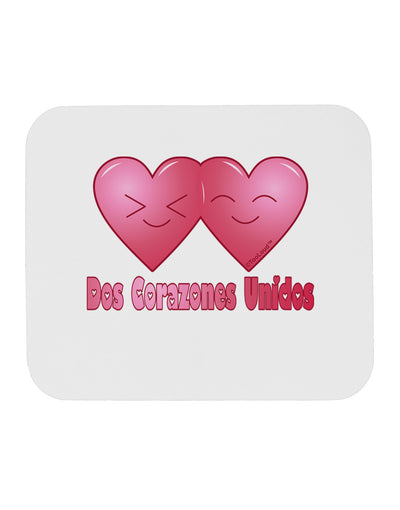 Dos Corazones Unidos Design Mousepad by TooLoud-TooLoud-White-Davson Sales