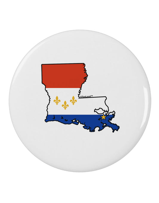 New Orleans Louisiana Flag 2.25&#x22; Round Pin Button-Round Pin Button-TooLoud-White-2.25in-Davson Sales