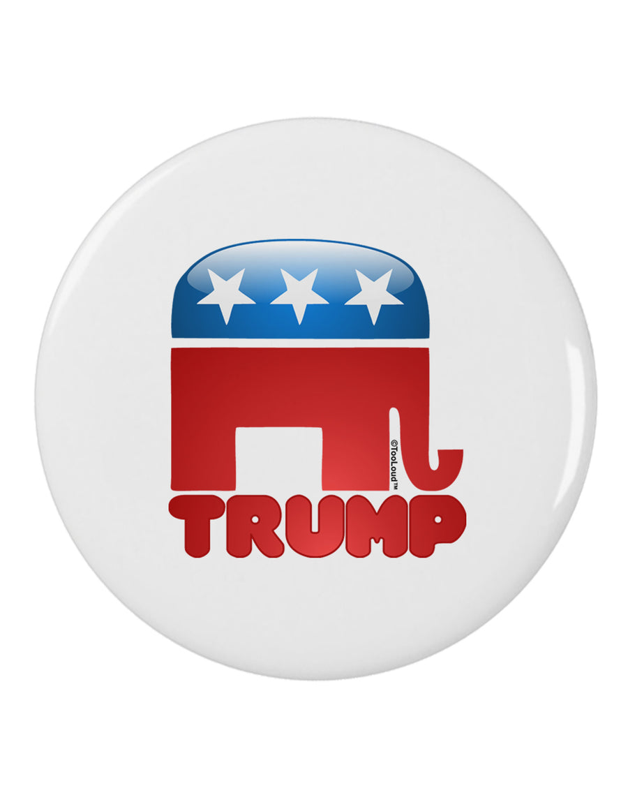 Trump Bubble Symbol 2.25" Round Pin Button-Round Pin Button-TooLoud-White-2.25in-Davson Sales