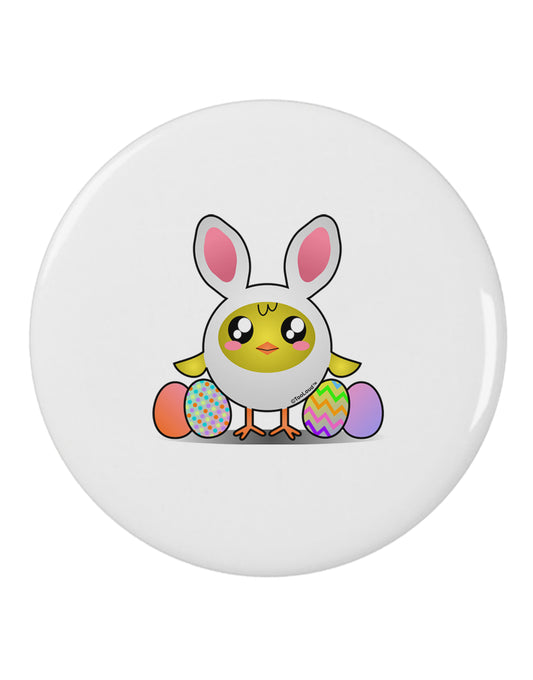 Chick In Bunny Costume 2.25" Round Pin Button-Round Pin Button-TooLoud-White-2.25in-Davson Sales