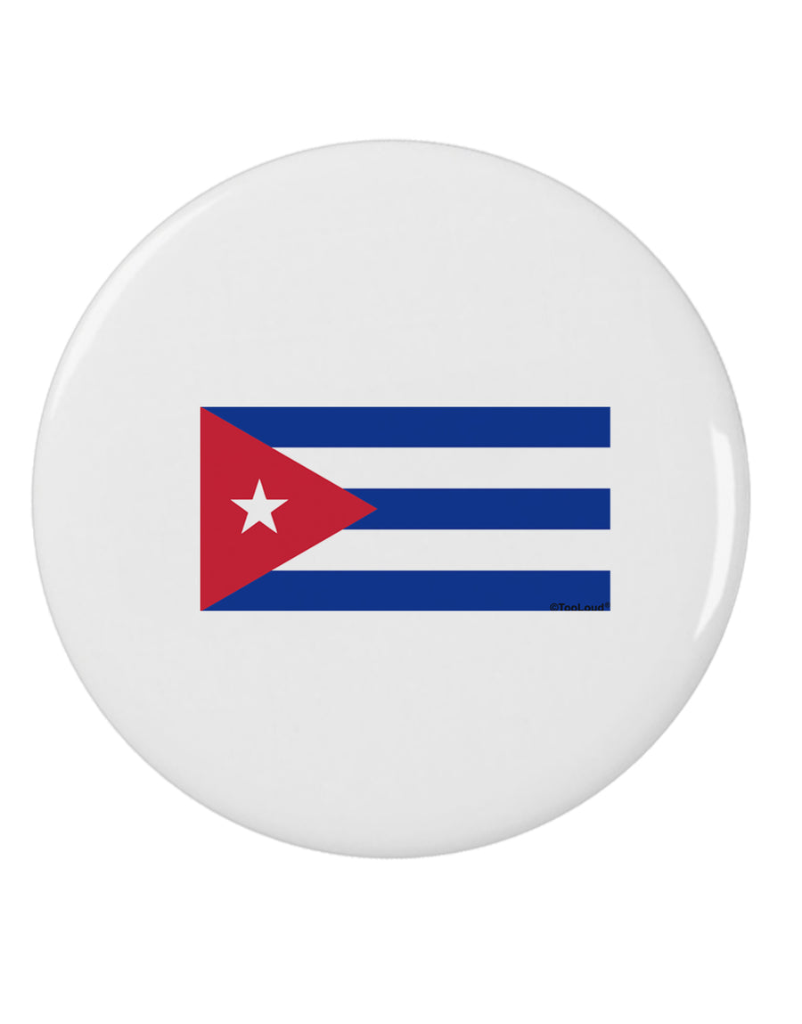 Cuba Flag Cubana 2.25&#x22; Round Pin Button by TooLoud-TooLoud-White-2.25in-Davson Sales