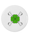 Clover and Crossbones 2.25&#x22; Round Pin Button by TooLoud-TooLoud-White-2.25in-Davson Sales
