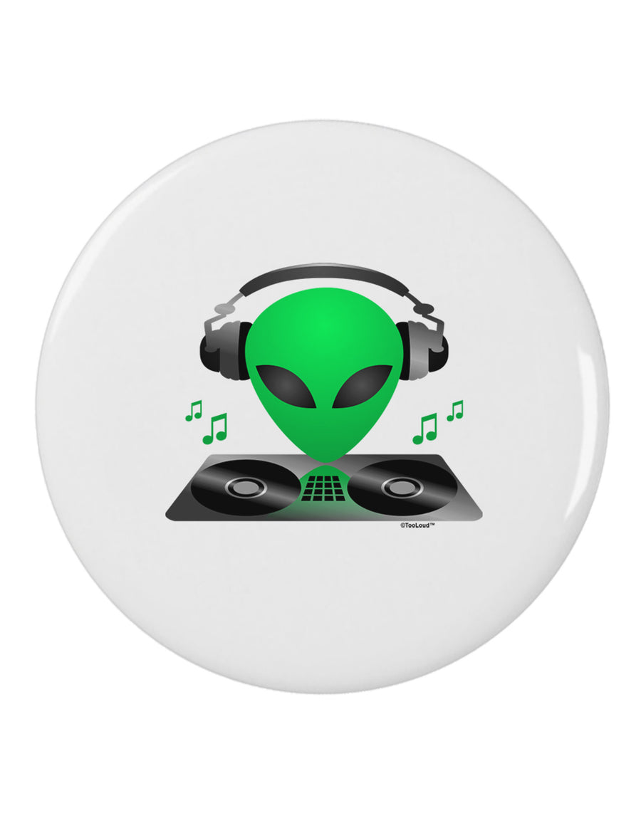 Alien DJ 2.25" Round Pin Button-Round Pin Button-TooLoud-White-2.25in-Davson Sales