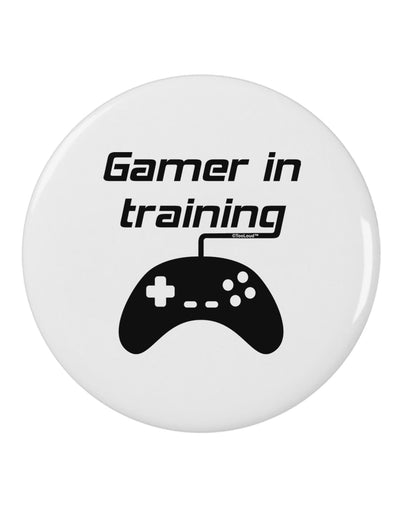 Gamer In Training BnW 2.25&#x22; Round Pin Button-Round Pin Button-TooLoud-White-2.25in-Davson Sales