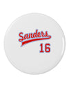 Sanders Jersey 16 2.25" Round Pin Button-Round Pin Button-TooLoud-White-2.25in-Davson Sales