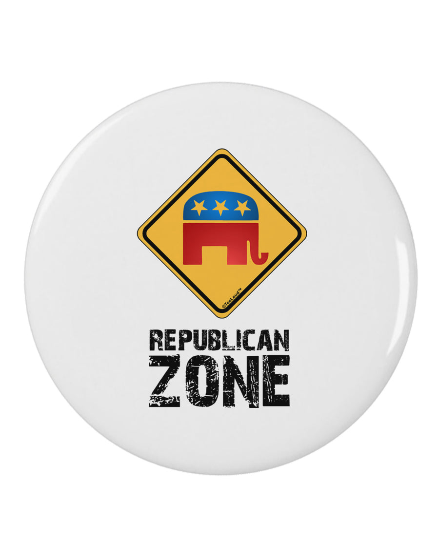 Republican Zone 2.25" Round Pin Button-Round Pin Button-TooLoud-White-2.25in-Davson Sales