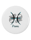 Pisces Symbol 2.25" Round Pin Button-Round Pin Button-TooLoud-White-2.25in-Davson Sales